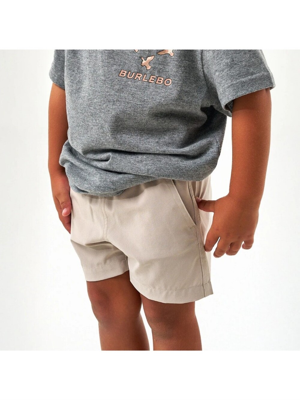 BURLEBO Youth Everyday Short - Light Khaki - Into The Wild Pkt- M(8)